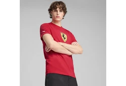 PUMA T-Shirt Scuderia Ferrari HP Race Big Shield T-Shirt Herren Rot