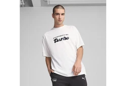 PUMA T-Shirt Porsche Legacy Essentials T-Shirt Herren Weiß/Grau/Rot/Creme