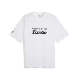 PUMA T-Shirt Porsche Legacy Essentials T-Shirt Herren Weiß/Grau/Rot/Creme