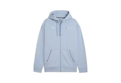 PUMA Sweatjacke BMW M Motorsport Essentials+ Fleecejacke mit Kapuze Herren Blau/Hellblau