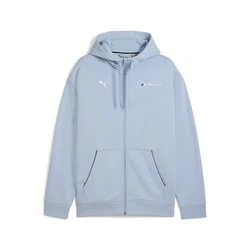 PUMA Sweatjacke BMW M Motorsport Essentials+ Fleecejacke mit Kapuze Herren Blau/Hellblau
