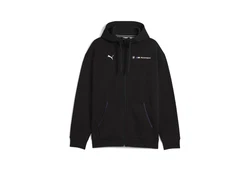PUMA Sweatjacke BMW M Motorsport Essentials+ Fleecejacke mit Kapuze Herren Schwarz/Grau