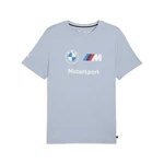 PUMA T-Shirt BMW M Motorsport Essentials Logo T-Shirt Herren Blau/Grau/Hellblau