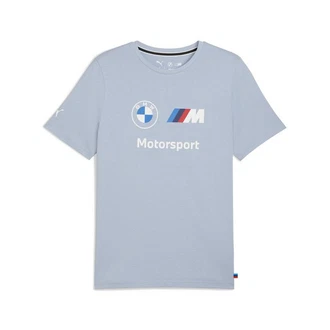 PUMA T-Shirt BMW M Motorsport Essentials Logo T-Shirt Herren Blau/Grau/Hellblau