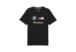 PUMA T-Shirt BMW M Motorsport Essentials Logo T-Shirt Herren Schwarz/Blau/Dunkelblau