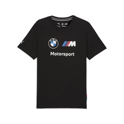 PUMA T-Shirt BMW M Motorsport Essentials Logo T-Shirt Herren Schwarz/Blau/Dunkelblau