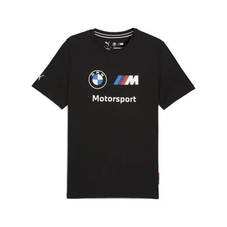 PUMA T-Shirt BMW M Motorsport Essentials Logo T-Shirt Herren Schwarz/Blau/Dunkelblau