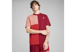 PUMA T-Shirt Scuderia Ferrari HP Race Lifestyle Rot/Dunkelrot