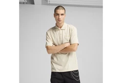 PUMA Poloshirt Porsche Legacy ESS Polo Khaki/Beige/Weiß