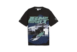 PUMA T-Shirt BMW M Motorsport Big Graphic T-Shirt Schwarz/Blau/Dunkelgrün