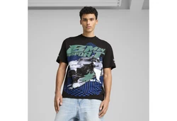 PUMA T-Shirt BMW M Motorsport Big Graphic T-Shirt Schwarz/Blau/Dunkelgrün