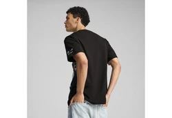 PUMA T-Shirt BMW M Motorsport Big Graphic T-Shirt Schwarz/Blau/Dunkelgrün