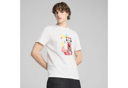 PUMA T-Shirt Scuderia Ferrari HP Race Graphic Herren Weiß