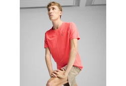 PUMA Laufshirt SEASONS T-Shirt Herren Rot/Orange