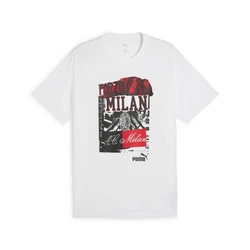 PUMA T-Shirt AC Milan ftblNRGY+ T-Shirt Weiß/Dunkelgrün/Rot