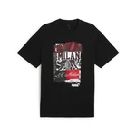 PUMA T-Shirt AC Milan ftblNRGY+ T-Shirt Schwarz/Rot/Dunkelgrün/Grau