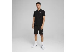 PUMA Poloshirt Essentials No. 1 Logo Schwarz/Dunkelblau