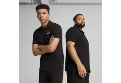 PUMA Poloshirt Essentials No. 1 Logo Schwarz/Dunkelblau