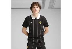 PUMA Poloshirt Scuderia Ferrari HP Race Premium Rot/Schwarz