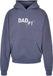 Merchcode Kapuzensweatshirt Fathers Day - Dad number 1 Ultra Heavy Hoody Blau/Dunkelblau