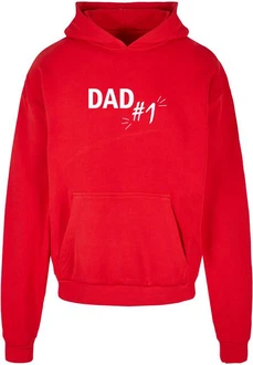 Merchcode Kapuzensweatshirt Fathers Day - Dad number 1 Ultra Heavy Hoody Rot
