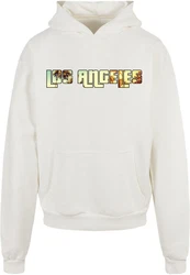 Merchcode Kapuzensweatshirt Grand Los Angeles Ultra Heavy Hoody Beige