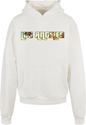 Merchcode Kapuzensweatshirt Grand Los Angeles Ultra Heavy Hoody Beige