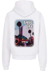 Merchcode Kapuzensweatshirt Grand Thug Life Ultra Heavy Hoody Weiß/Braun/Grau/Rot/Creme