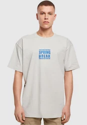 Merchcode T-Shirt Herren Spring Break 2 Heavy Oversized Tee Grün/Grau/Hellblau