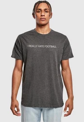 Merchcode T-Shirt Merchcode Herren Hate Football T-Shirt Round Neck Dunkelgrau/Blau/Grau