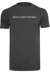 Merchcode T-Shirt Merchcode Herren Hate Football T-Shirt Round Neck Dunkelgrau/Blau/Grau