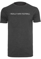 Merchcode T-Shirt Merchcode Herren Hate Football T-Shirt Round Neck Dunkelgrau/Blau/Grau