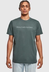 Merchcode T-Shirt Merchcode Herren Hate Football T-Shirt Round Neck Dunkelgrün/Türkis/Grün