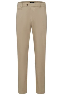 bugatti Chinohose mit Stretchfunktion Khaki/Beige