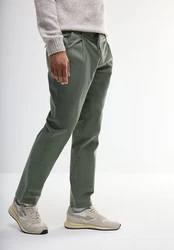 STREET ONE MEN Chinohose Dunkelgrün/Grün/Khaki