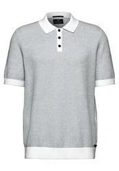 STREET ONE MEN Poloshirt Grau/Grün/Hellblau
