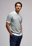 STREET ONE MEN Poloshirt Grau/Grün/Hellblau