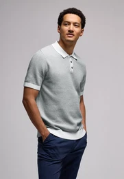 Poloshirt im soften Baumwoll-Mix