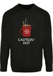 Longsleeve Herren Caution Hot Oversized Cut On Sleeve Longsleeve (1-tlg)