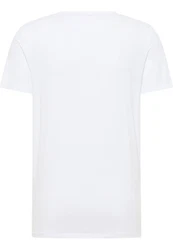 MUSTANG Kurzarmshirt T-Shirts Weiß/Creme