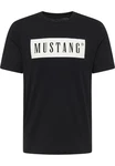 MUSTANG Kurzarmshirt T-Shirt Schwarz/Gelb/Mischfarben