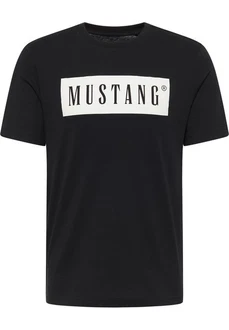 MUSTANG Kurzarmshirt T-Shirt Schwarz/Gelb/Mischfarben