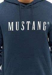 MUSTANG Sweatshirt Hoodie Dunkelblau/Blau