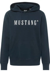 MUSTANG Sweatshirt Hoodie Dunkelblau/Blau