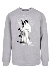 F4NT4STIC Sweatshirt Star Wars Leia Weapon Grau/Hellgrau
