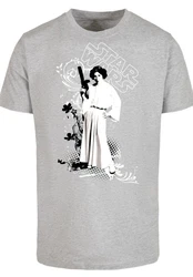 F4NT4STIC T-Shirt Star Wars Leia Weapon Grau/Hellgrau