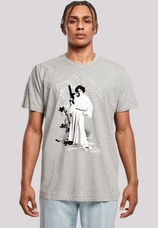 F4NT4STIC T-Shirt Star Wars Leia Weapon Grau/Hellgrau F4NT4STIC T-Shirt Star Wars Leia Weapon Grau/Hellgrau