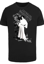F4NT4STIC T-Shirt Star Wars Leia Weapon Schwarz/Dunkelbraun/Gelb/Grau