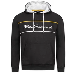 Ben Sherman Kapuzenpullover Panel Schwarz/Braun/Dunkelgrau