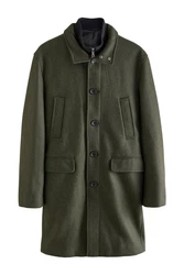 Next Steppmantel Mock-Gilet (1-tlg) Dunkelgrün